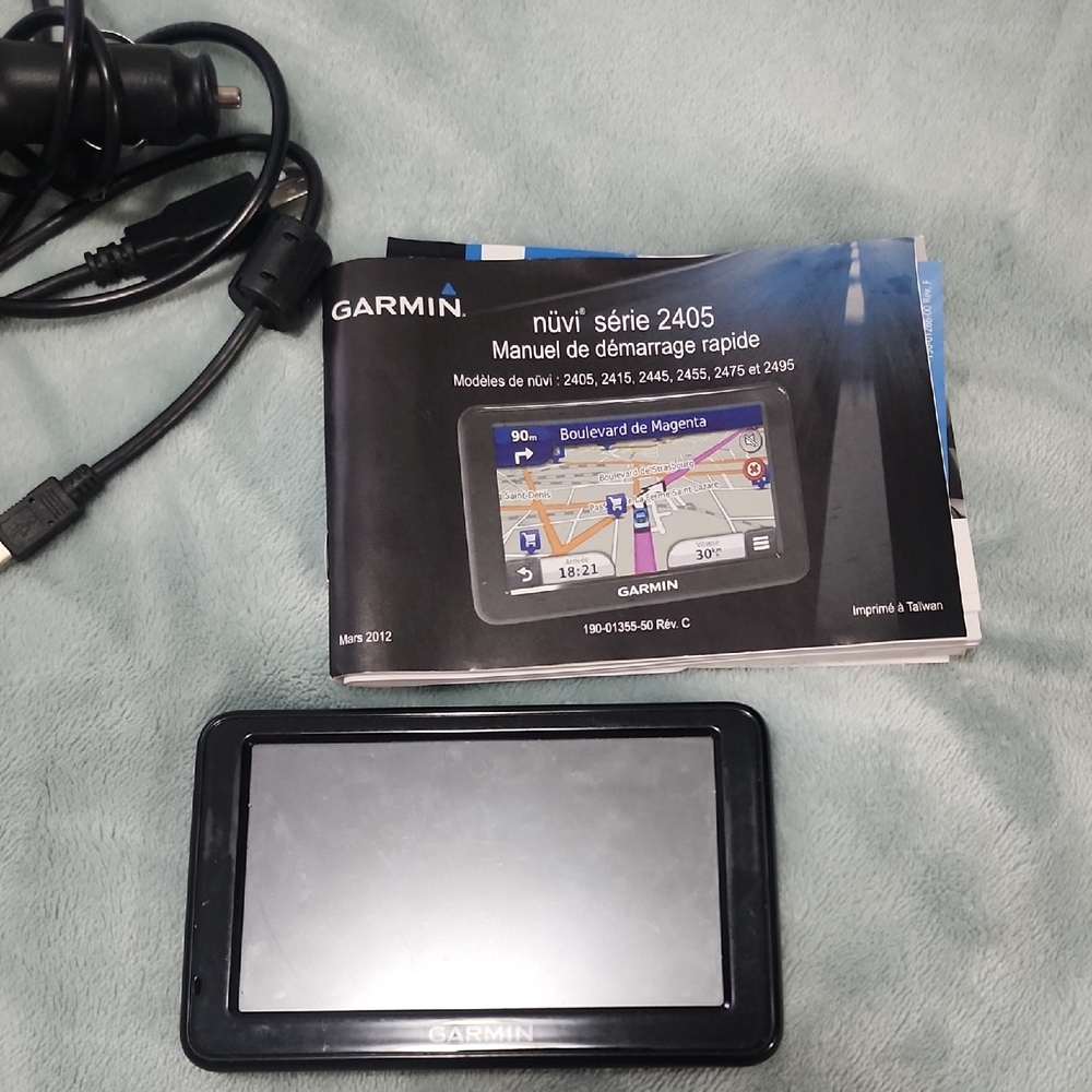 Garmin Black GPS Navigation System with Map Display
